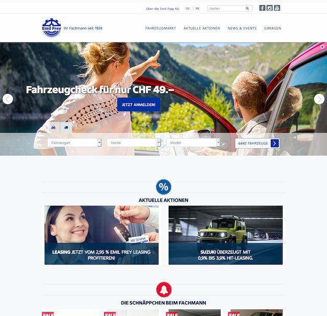 Webseite Auto Importeur